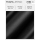 Ткань атласная, чёрная, ш.150 см, 100 % п/э, 180 г/м²