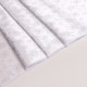 Ткань атлас для рукоделия и шитья, белый с серебряными снежинками, ширина 150 см