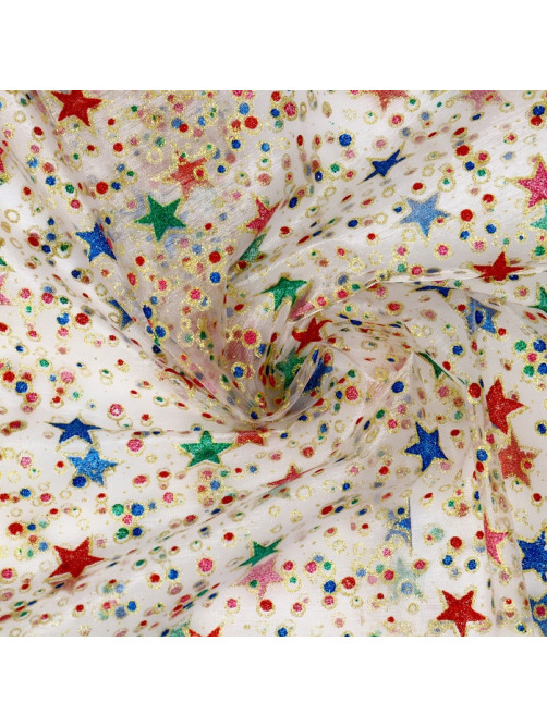 Ткань для рукоделия и шитья органза, ширина 150 см