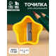 Точилка для карандашей, звезда, жёлтая, размер 3.5×3.5 см
