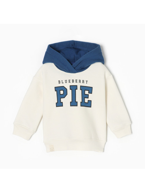 Худи детское «Крошка Я» Blueberry pie, рост 62-68 см, молочная
