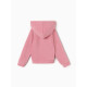 Толстовка для девочки флисовая MINAKU: Fleece Soft, розовая, рост 110-116 см