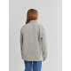 Толстовка флисовая детская MINAKU: Fleece Soft, серая, рост 134-140 см