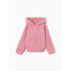 Толстовка для девочки флисовая MINAKU: Fleece Soft, розовая, рост 110-116 см