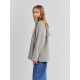 Толстовка флисовая детская MINAKU: Fleece Soft, серая, рост 140-146 см