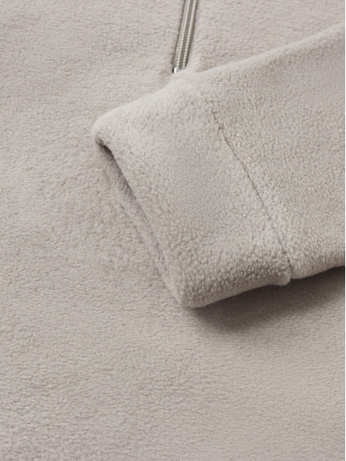 Толстовка флисовая детская MINAKU: Fleece Soft, серая, рост 128-134 см