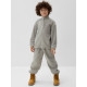 Толстовка флисовая детская MINAKU: Fleece Soft, серая, рост 110-116 см