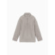 Толстовка флисовая детская MINAKU: Fleece Soft, серая, рост 122-128 см