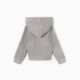 Толстовка для девочки флисовая MINAKU: Fleece Soft, серая, рост 104-110 см