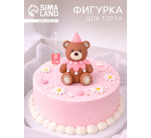 Фигурка-топпер для торта «Мишутка в колпачке»