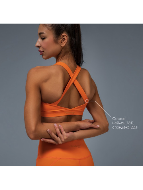 Топ спортивный ONLYTOP Comfort, размер S, оранжевый