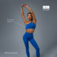 Топ спортивный ONLYTOP Asymmetry, размер 42 (S), синий