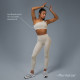 Топ спортивный ONLYTOP Asymmetry, размер 44 (M), бежевый