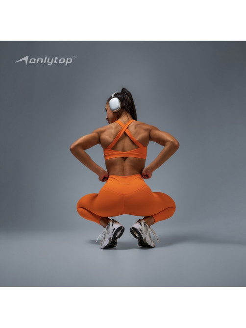 Топ спортивный ONLYTOP Comfort, размер S, оранжевый