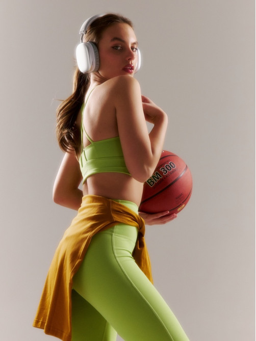 Топ спортивный ONLYTOP Sculpt, размер 42 (S), зелёный