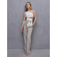 Топ с завязкой на талии женский MINAKU : Casual Collection, белый, размер 46