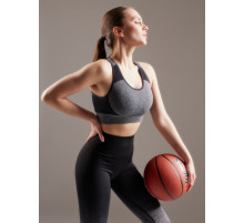 Топ спортивный женский MINAKU: SPORTLY, серый, размер S