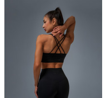 Топ спортивный ONLYTOP Sculpt, размер M, чёрный