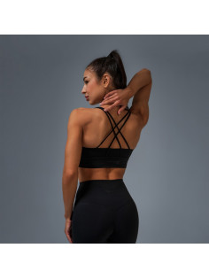 Топ спортивный ONLYTOP Sculpt, размер M, чёрный