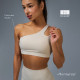 Топ спортивный ONLYTOP Asymmetry, размер 44 (M), бежевый