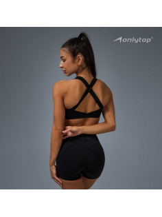 Топ спортивный ONLYTOP Comfort, размер S, чёрный