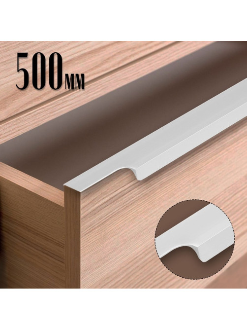 Ручка торцевая CAPPIO RP100SC, L=500 мм, цвет матовый хром, 4 шт.