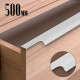 Ручка торцевая CAPPIO RP100SC, L=500 мм, цвет матовый хром, 4 шт.