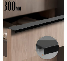 Ручка CAPPIO RT001BL, L=300 мм, м/о 256 мм, цвет черный, 4 шт.