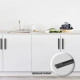Ручка торцевая CAPPIO RP101BL, м/о 128 мм, цвет черный, 4 шт.