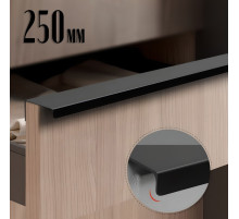 Ручка CAPPIO RT001BL, L=250 мм, м/о 192 мм, цвет черный, 4 шт.