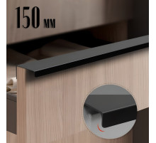 Ручка CAPPIO RT001BL, L=150 мм, м/о 128 мм, чёрная, 4 шт.