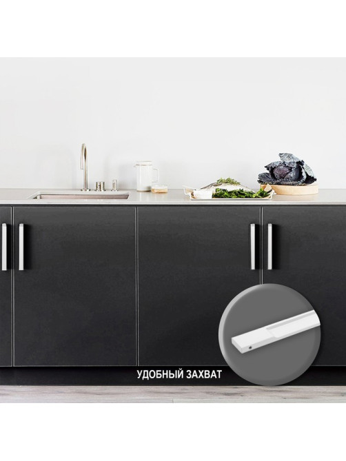 Ручка торцевая CAPPIO RP101WH, м/о 128 мм, цвет белый, 4 шт.