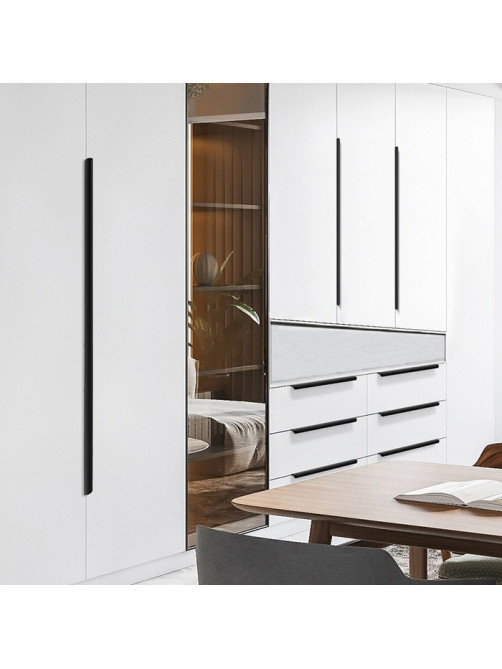 Ручка торцевая CAPPIO RT002BL, L=600 мм, м/о 480 мм, цвет черный, 4 шт.