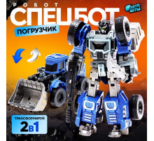 Робот «Спецбот. Погрузчик», трансформируется, собирается в 1 большого из 7 роботов