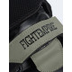 Лапы боксёрские изогнутые FIGHT EMPIRE, GEL-TECH, ПУ, пара, чёрный, зелёный