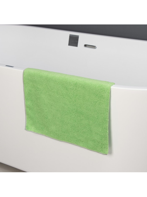 Тряпка для пола Raccoon, 250 г/м², 60×80 см, микрофибра, с оверлоком, 1 шт., зеленая