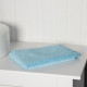 Тряпка для пола Raccoon, 250 г/м², 60×80 см, микрофибра, с оверлоком, 1 шт., голубая