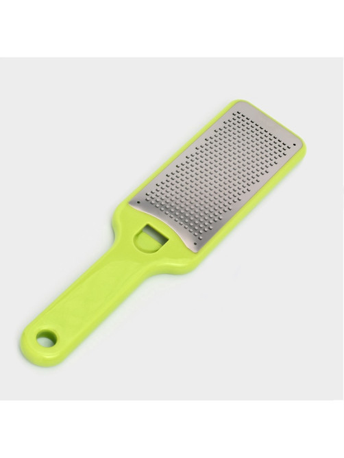 Тёрка для сыра с ручкой Доляна Brighty, 28.2×6.9×1.2 см, 301 сталь, мелкая сетка, салатовая