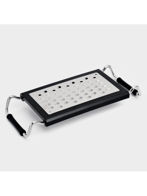 Тёрка раздвижная с ручками Magistro Sharp, 23×10.1×2.6 см, 301 сталь, чёрная