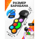 Музыкальный барабан, с сенсорным нажатием и карабином, детский ZABIAKA