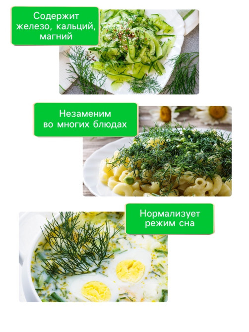 Семена Укроп «Кустистый», 2 г, «Рецепты дедушки Никиты»