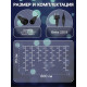 Гирлянда «Бахрома» 6×0.7 м, IP44, УМС, тёмная нить, 120 LED, свечение белое, 220 В