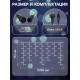 Гирлянда «Бахрома» 12×0.7 м, IP44, УМС, тёмная нить, 240 LED, свечение белое, 220 В