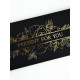 Конверт для денег Present for you, 16.5×8 см, тиснение, чёрный крафт
