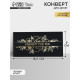 Конверт для денег Present for you, 16.5×8 см, тиснение, чёрный крафт