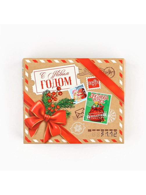 Упаковка для кондитерских изделий «Новогодняя почта», 20×17×6 см