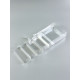 Коробка под 5 эклеров, прозрачная, складная PVC, 25×15×5 см