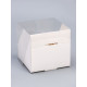 Коробка для 1 капкейка с прозрачной крышкой, 10.5×10.5×10 см, кондитерская упаковка