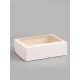 Коробка под 12 капкейков с окном, белая 32.5×25.5×10 см, 5 шт.