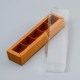 Коробка для 5 конфет, Крафт с прозрачной крышкой, 22×5.5×3.5 см